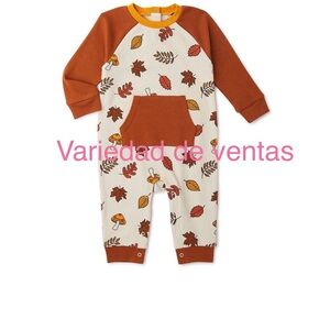 Fall Baby Boys Long Sleeve Romper, Sizes 0M - 24M